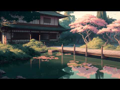 ⛩️ Japanese Shinobue Flute Music & Water Sounds | 1 Hour Of Relaxing Asian Music