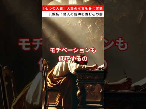 【七つの大罪】人間の本質を暴く実態  3.嫉妬：他人の成功を羨む心の闇  #七つの大罪 #嫉妬