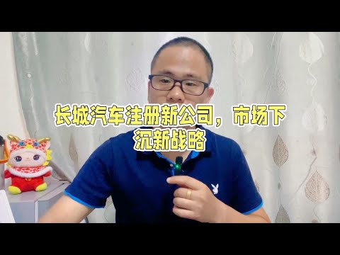 长城汽车注册新公司，市场下沉新战略，或能解销量下滑困局