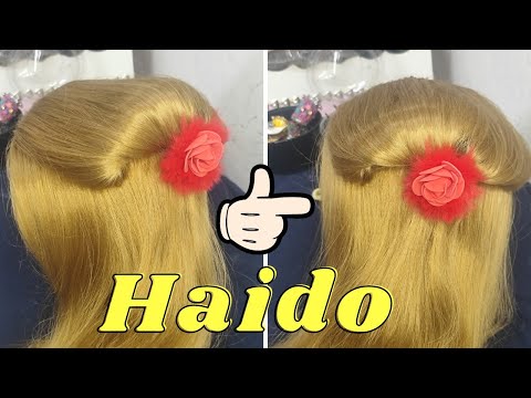 Low Puff Hair Style With Beautiful Rose🌹 Clip ||#viralvideo #video #vlog #1000subscriber #youtube