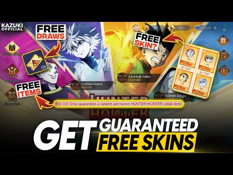 HOW TO GET GUARANTEED FREE SKINS FROM THE ALL NEW HUNTER X HUNTER