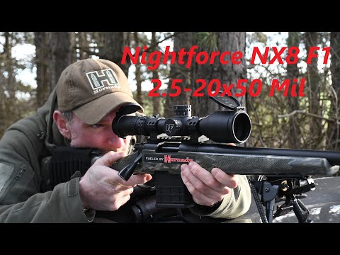 Nightforce NX8 2.5-20x50 F1 Mil  FULL REVIEW