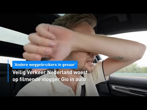 Veilig Verkeer Nederland woest op filmende vlogger Gio in auto | Hart van Nederland