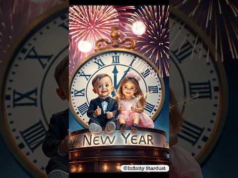 🎆Mixed video of cute baby boy & girl waiting to countdown at a clock tower รวมวิดีโอเด็กน้อยน่ารัก