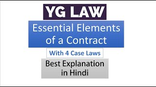 Introduction to Law of Contracts - Essential Elements of a Contract