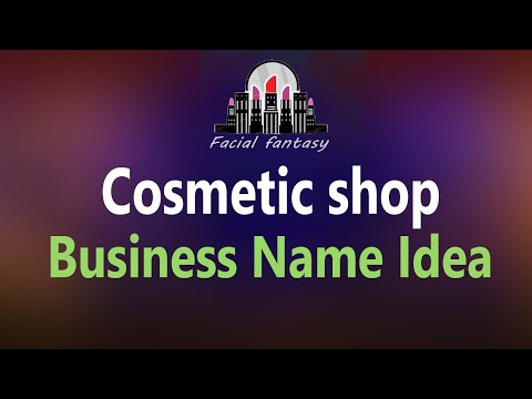 Cosmetic Shop Business Name Idea. Makeup business name idea. Cosmetic business name idea.