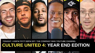 CULTURE UNITED 4:  @RobMarkman   @CurtissKingTV   @jeremyhecht   @fantano   @open_mike_eagle