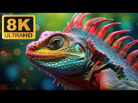 WORLDS COLORFUL - 8K (60FPS) ULTRA HD - With Calming Music (Nature Sounds)