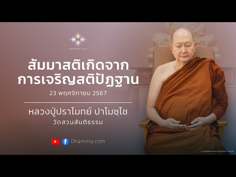 สัมมาสติเกิดจากการเจริญสติปัฏฐาน :: หลวงปู่ปราโมทย์ ปาโมชฺโช 23 พ.ย. 2567