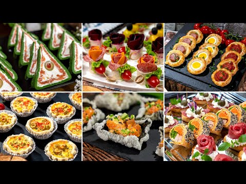 33 Fancy snacks recipes for a party at home. Catering finger food ideas for you!