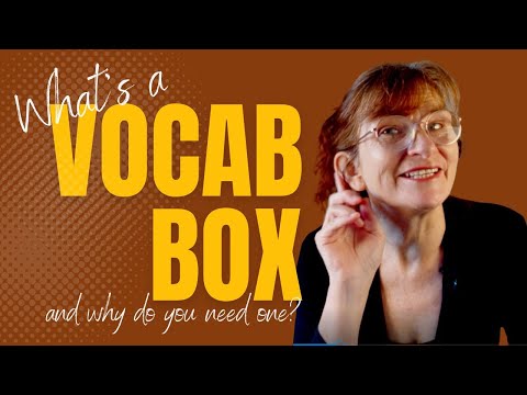 Some Great Ideas for Using a Vocabulary Box