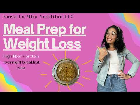 Meal Prep Breakfast Oats For Health Weight Loss!