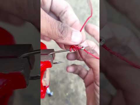 डोरी को कांटे में बांधने का तरीका #lifehack #knot #tricks #shorts