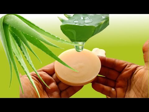 How to make Aloe Vera soap//Cold process Aloe Vera Soap in telugu//Surya's food and beauty