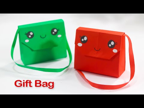 How to make a cute paper bag - How to make a birthday bag out of paper