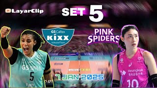 GS CALTEX vs PINK SPIDERS - 7 JAN 2025 - SET 5