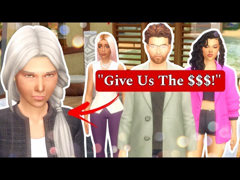 Mean Siblings Compete for All Granny's Money (Sims 4: Family Fortune Scenario/Granny's Cash EP. 2)