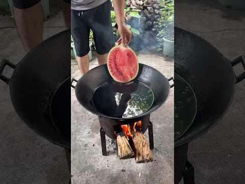 Delicious fried watermelon popcorn