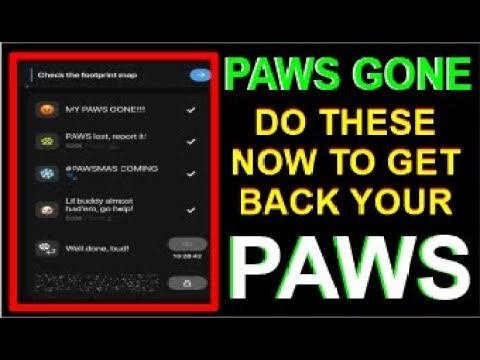 My Paws Gone!!! New Task |Paws lost, Report it! New Task Paws |Paws New Task |New Task In Paws Today