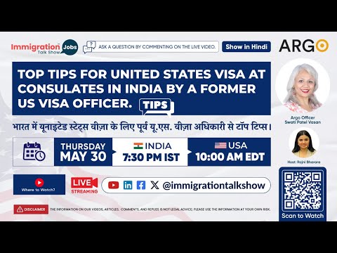 TOP TIPS FOR USA VISA AT CONSULATES IN INDIA (हिंदी शो)