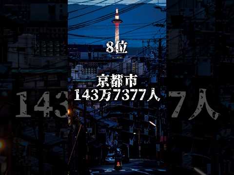 最新市区町村人口ランキング#都市比較 #強さ比べ #地理系 #ばずれ