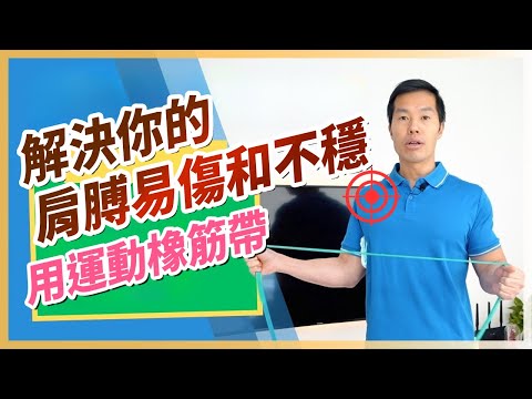 強化肩袖肌群，啟動深層保護肩膀肌肉，解決肩膊易受傷和不穩 Solve your problem of easily getting injured shoulders！橡筋帶｜阻力帶｜居家運動