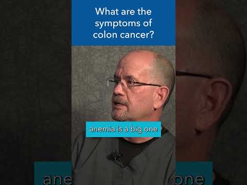 What are the symptoms of colon cancer? #shorts