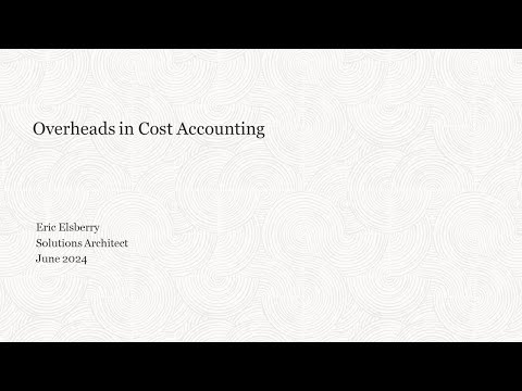 Oracle Cloud Cost Accounting - Setting up Overheads