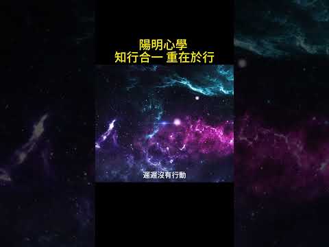 陽明心學 知行合一 重在於行