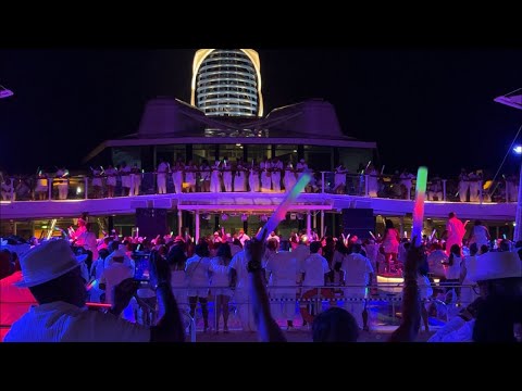 White night deck party festival at sea cruise 2024 #fasfamily  #fas