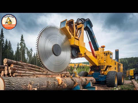 Incredible Heavy Machinery Logging | Giant Wood Hauling Trucks at Work