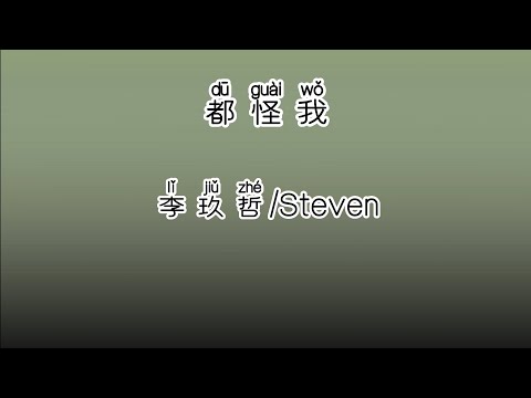 《都怪我》 李玖哲 ｜ STEVEN 【高音质歌词版】 中文拼音