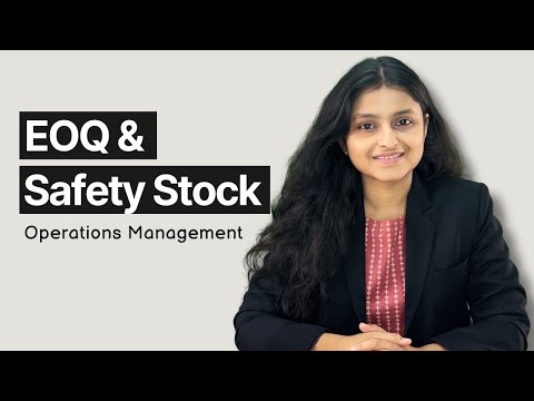 EOQ and Safety Stock | Operations Planning | OMSM | CMA Inter |  Palak Sharma