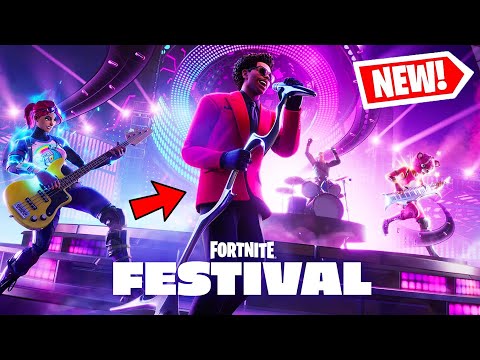 NEW FORTNITE *FESTIVAL* MODE! GUITAR HERO UPDATE! (Fortnite Chapter 5)