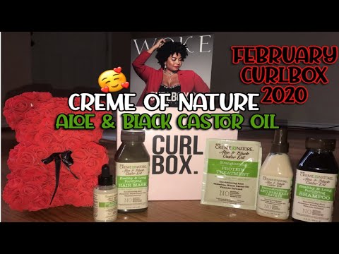 CURLBOX FEBRUARY 2020 | CREME OF NATURE ALOE & BLACK CASTOR OIL COLLECTION