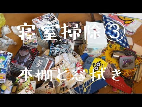 【汚部屋掃除】寝室掃除③〜本棚整理と窓拭き@room9206