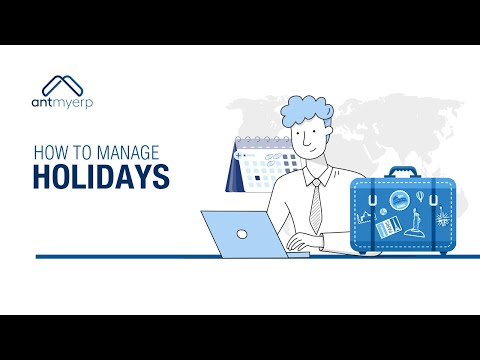 How to Manage Holidays in HRMS- English | AntMyERP