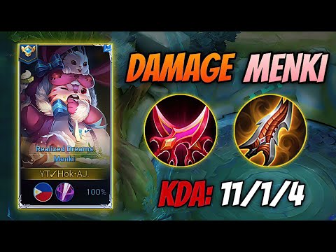 MENKI DAMAGE BUILD JUNGLE HONOR OF KINGS