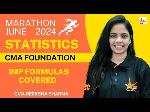 CMA Foundation Statistics Marathon | June 24 | PN 3     #cma  #cmafoundation  #cmaexam