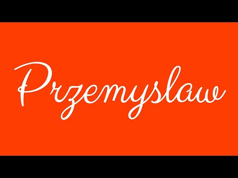 ✎ Przemyslaw ✎ English Cursive Handwriting Tutorial