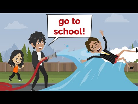 Mr. Nash returns to school... | Funny English conversation practice | Fun English with Nora