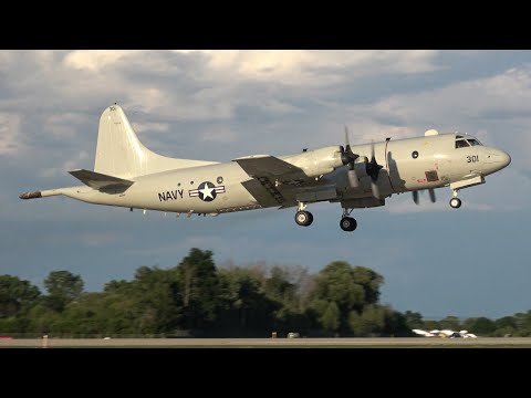 Lockheed P-3 Orion Departure - EAA AirVenture Oshkosh 2023