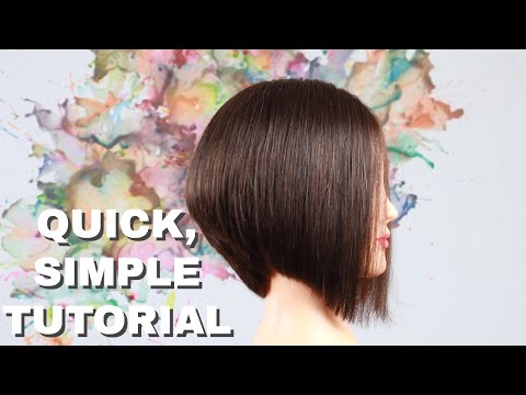 HOW TO CUT A GRADUATED BOB HAIR TUTORIAL