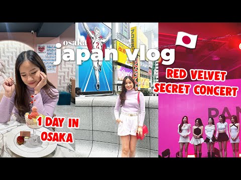 1 DAY IN OSAKA | Shinsaibashi Shopping & Cafes | Red Velvet Secret Concert - Life in Japan Vlog