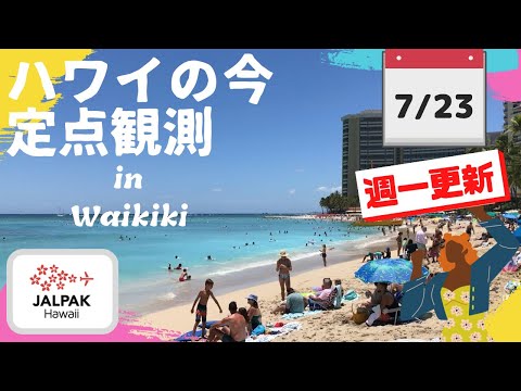 【ハワイの今】ワイキキ定点観測  2024年7月23日