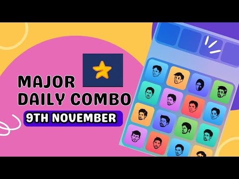 Major Puzzle Today 9th November | Major Puzzle Durov | Major Daily Combo