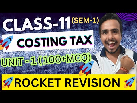 COSTING 🚀 ROCKET MCQ 🚀 | CLASS 11 | CHAPTER 1| #wbboard #wbchseboard #wbchse #wbboard #ajeducom