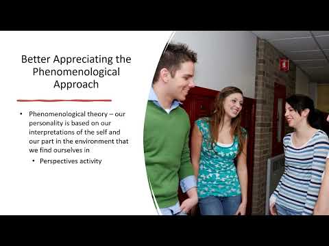 Lecture 8  - The Phenomenological Approach to Personality Recording