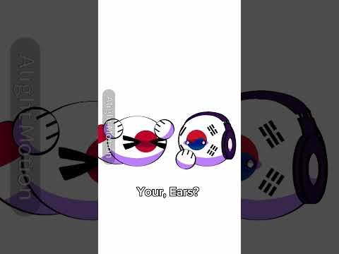 ⭐| 🇰🇷! Have you seen my ears? // #countryballs #meme #animation #viral #edit #shorts #capcut #fyp|