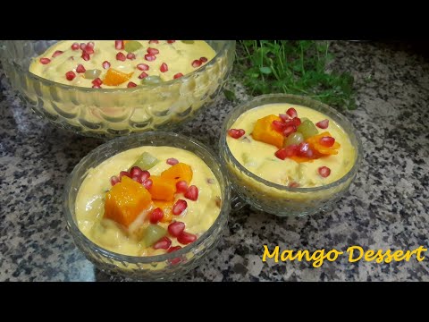 Easy & Delicious Mango Dessert | Mango Fruit Cream | Mango Cream Recipe | Mango Special Recipe